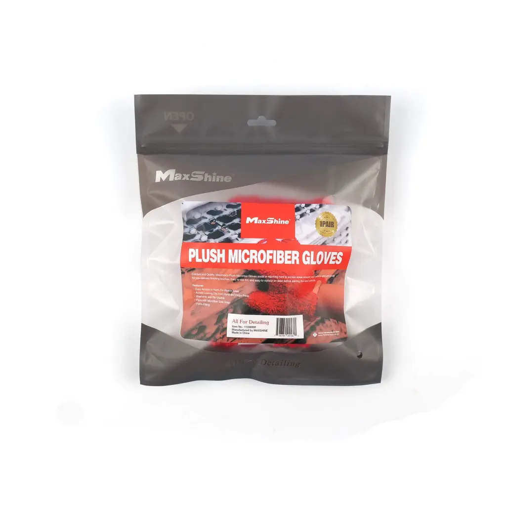 MAXSHINE PLUSH MICROFIBER GLOVES (1pāris) - Mikroškiedras mazgāšanas cimdi4.webp
