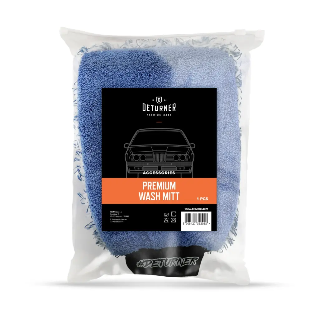 DETURNER PREMIUM WASH MITT Mikrošķiedras mazgāšanas cimds
