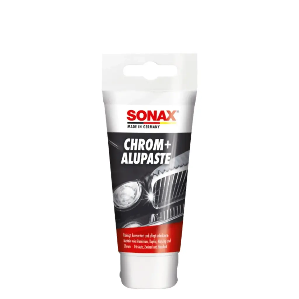 SONAX CHROME & ALU PASTE 75ml Hroma un alumīnija pulēšanas pasta