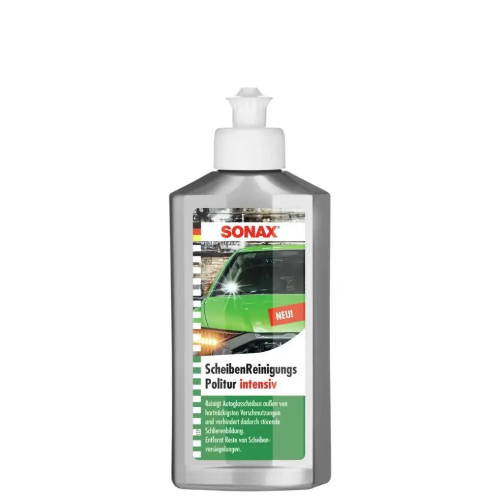 SONAX INTENSIVE GLASS POLISH 250ml Intensīvs stikla tīrīšanas līdzeklis