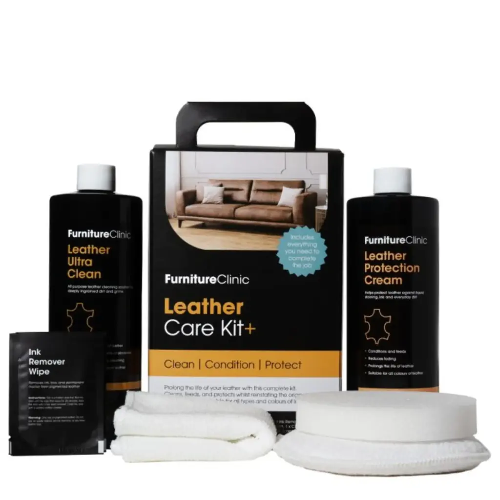 FURNITURE CLINIC LEATHER CARE KIT BIG Ādas izstrādājumu kopšanas līdzekļu komplekts