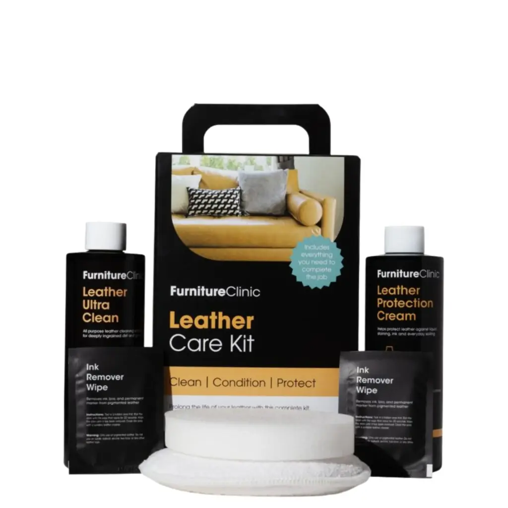 FURNITURE CLINIC LEATHER CARE KIT SMALL Ādas izstrādājumu kopšanas līdzekļu komplekts