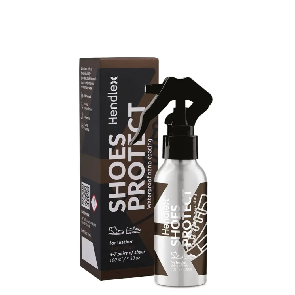 HENDLEX SHOES PROTECT LEATHER – SHINE EFFECT 100ml Ādas apavu aizsardzības līdzeklis (spīdīgs)