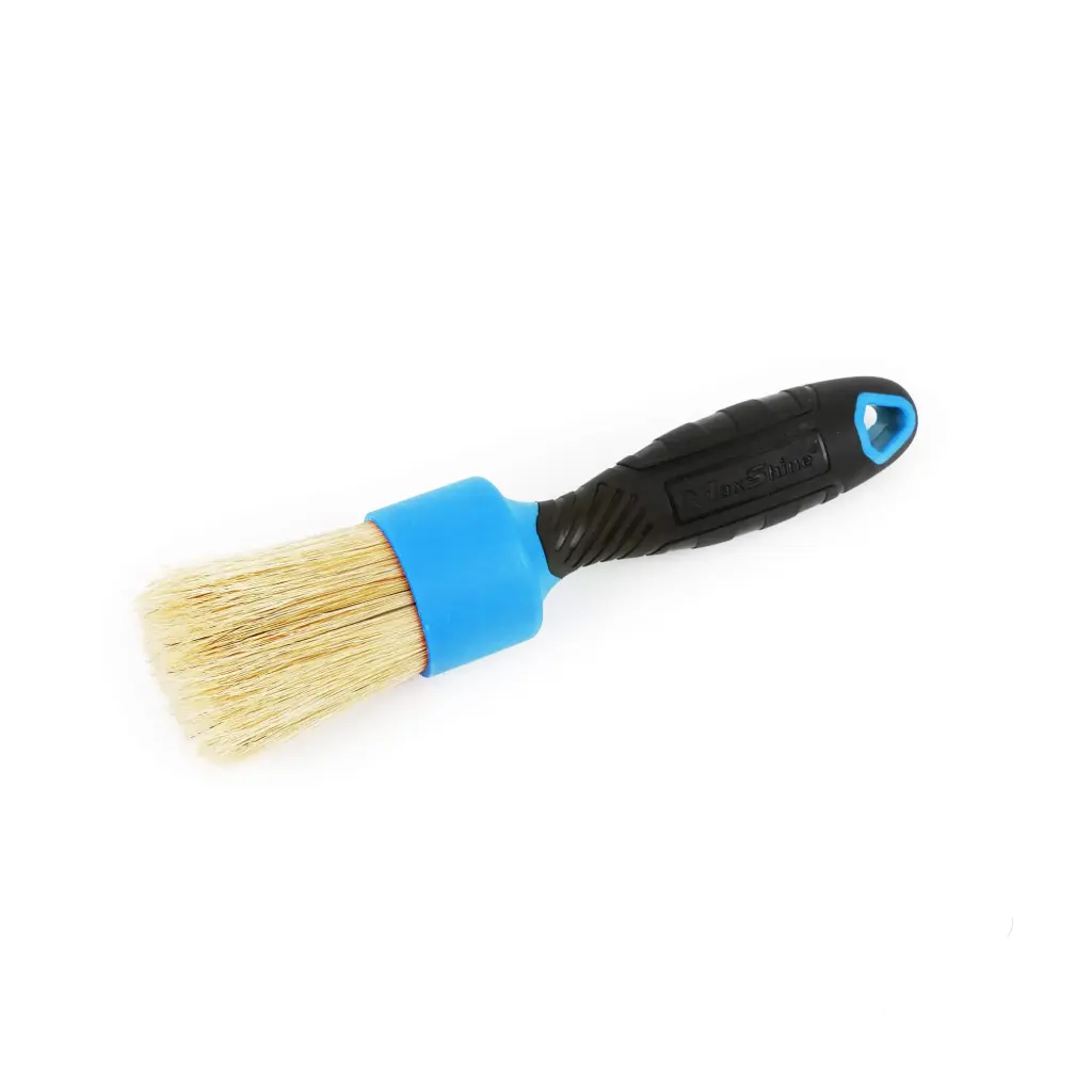 MAXSHINE DETAILING STUBBY BRUSH NATURAL BOAR diam. 35mm