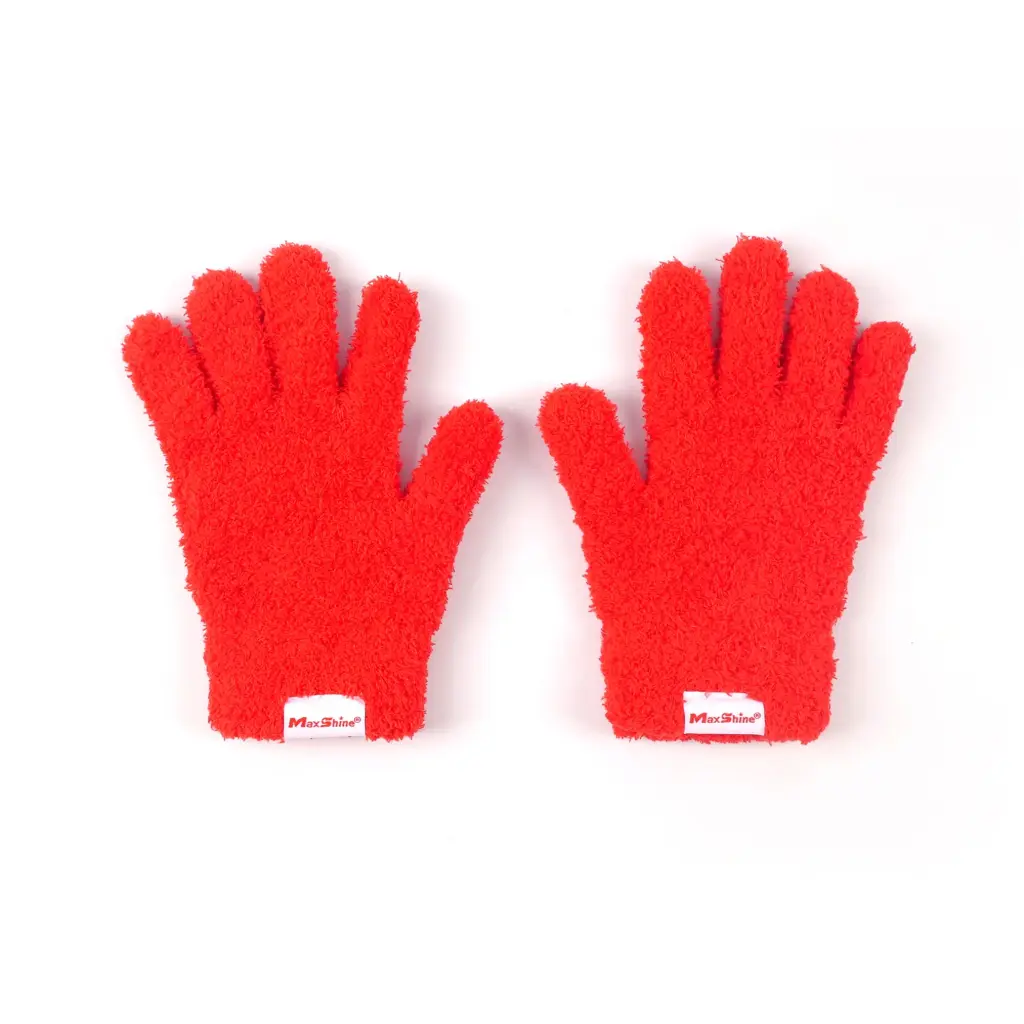 MAXSHINE PLUSH MICROFIBER GLOVES (1pāris) Mikrošķiedras mazgāšanas cimdi