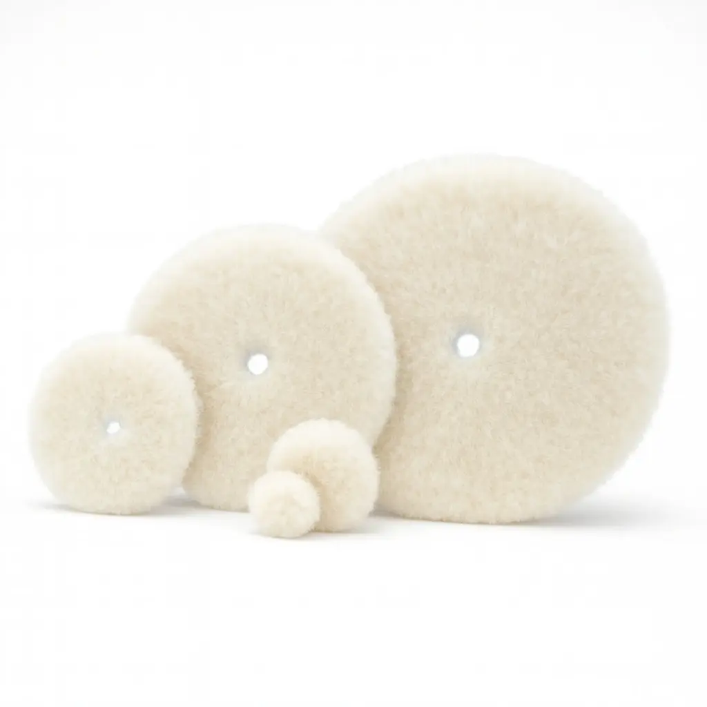 RAPID LONG CUTTING WOOL WHITE Vilnas pulēšanas ripa