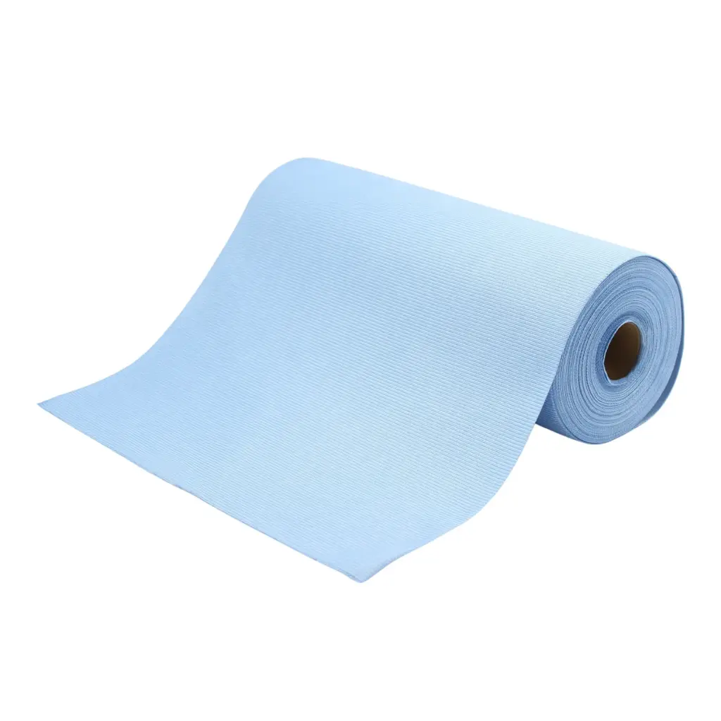 DM CLEAN-ME Roll GLASS BLUE 30cm x 15m 50 gab. Mikrošķiedras lupatiņas rullī