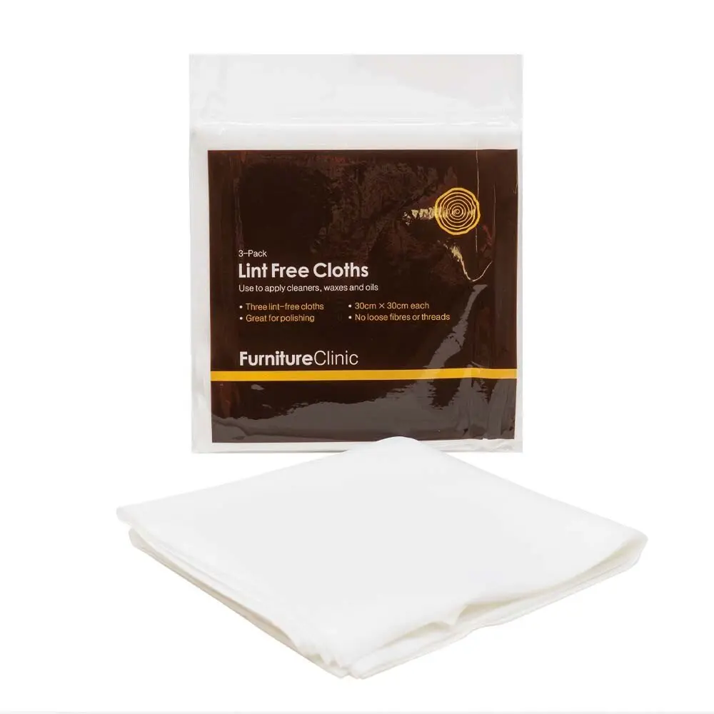 FURNITURE CLINIC LINT FREE CLOTH 3gab. Tīrīšanas lupata