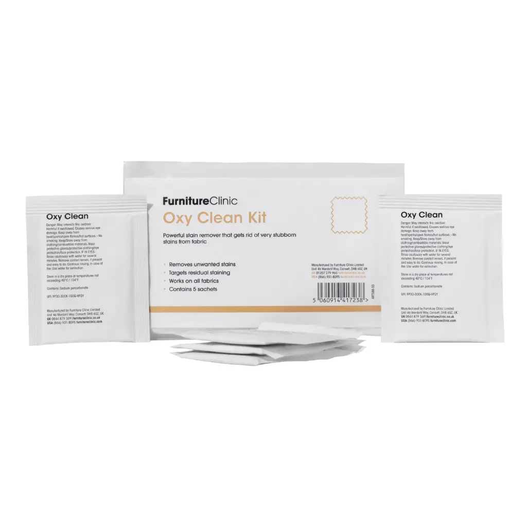 FURNITURE CLINIC OXY CLEAN KIT (5 maisiņi) Traipu noņēmējs audumam