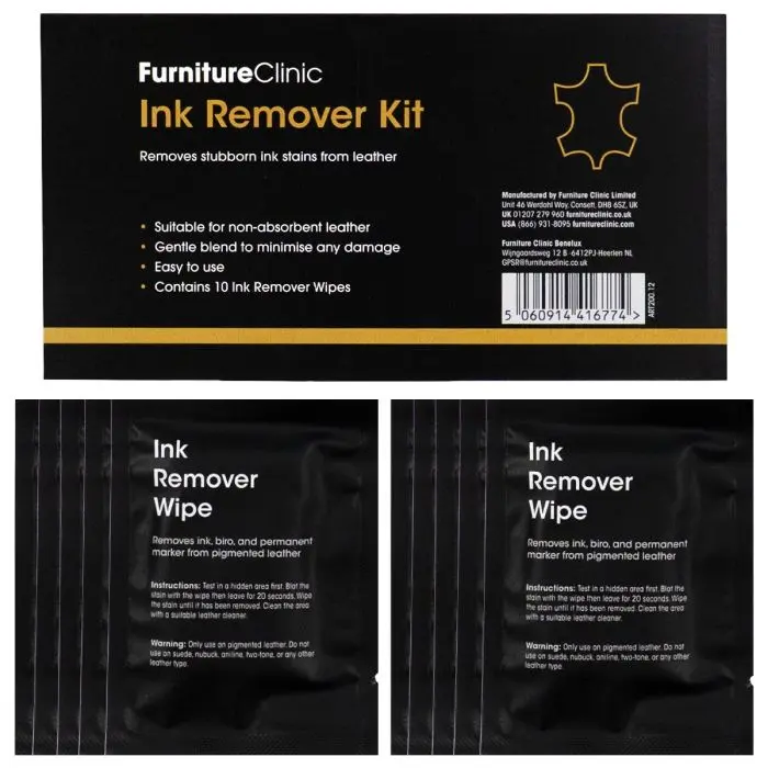 FURNITURE CLINIC PRO INK REMOVER KIT 10gab. Tintes traipu tīrīšanas līdzeklis
