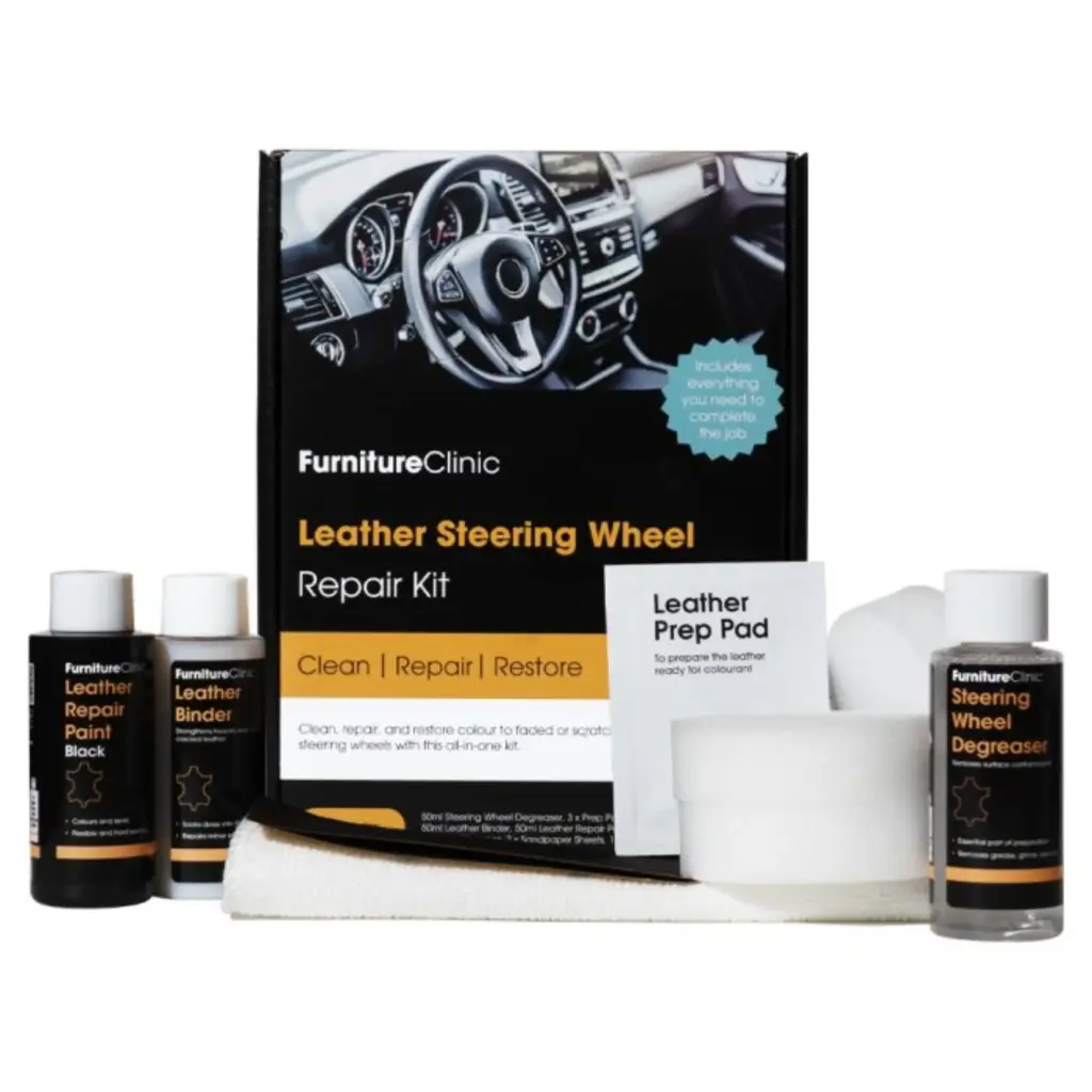 FURNITURE CLINIC STEERING WHEEL REPAIR KIT Ādas stūres remonta komplekts