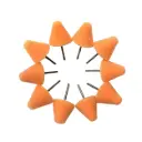 MAXSHINE MINI ORANGE POLISHING CONE 10gab. Pulēšanas konusu komplekts