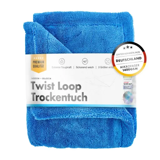 CHEMICALWORKZ SHARK TWISTED TOWEL BLUE 1400GSM (50x80cm)
