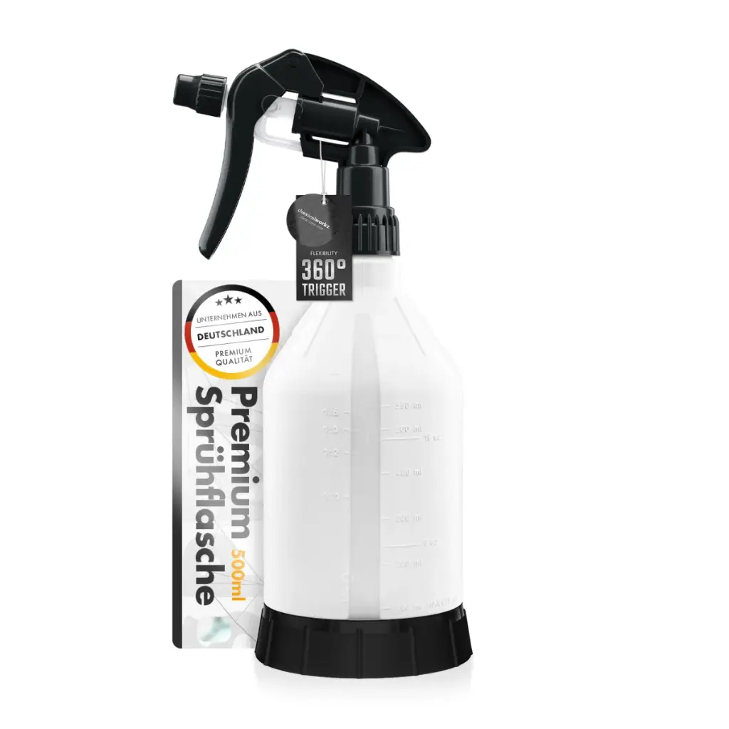 CHEMICALWORKZ SPRAY BOTTLE WITH 360° CANYON TRIGGER BLACK 500ml
