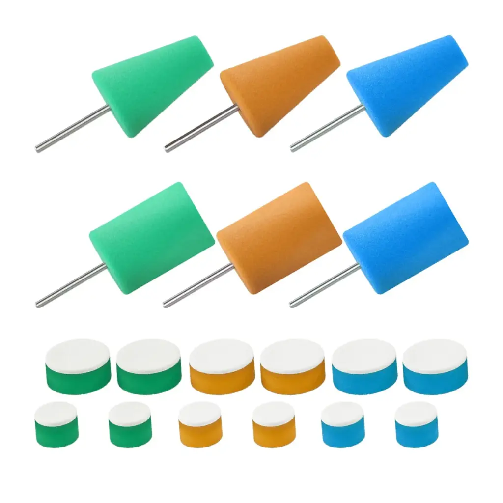 CHEMICALWORKZ POLISHING CONE & FOAM PADS SET 18gab. Pulēšanas konusu komplekts