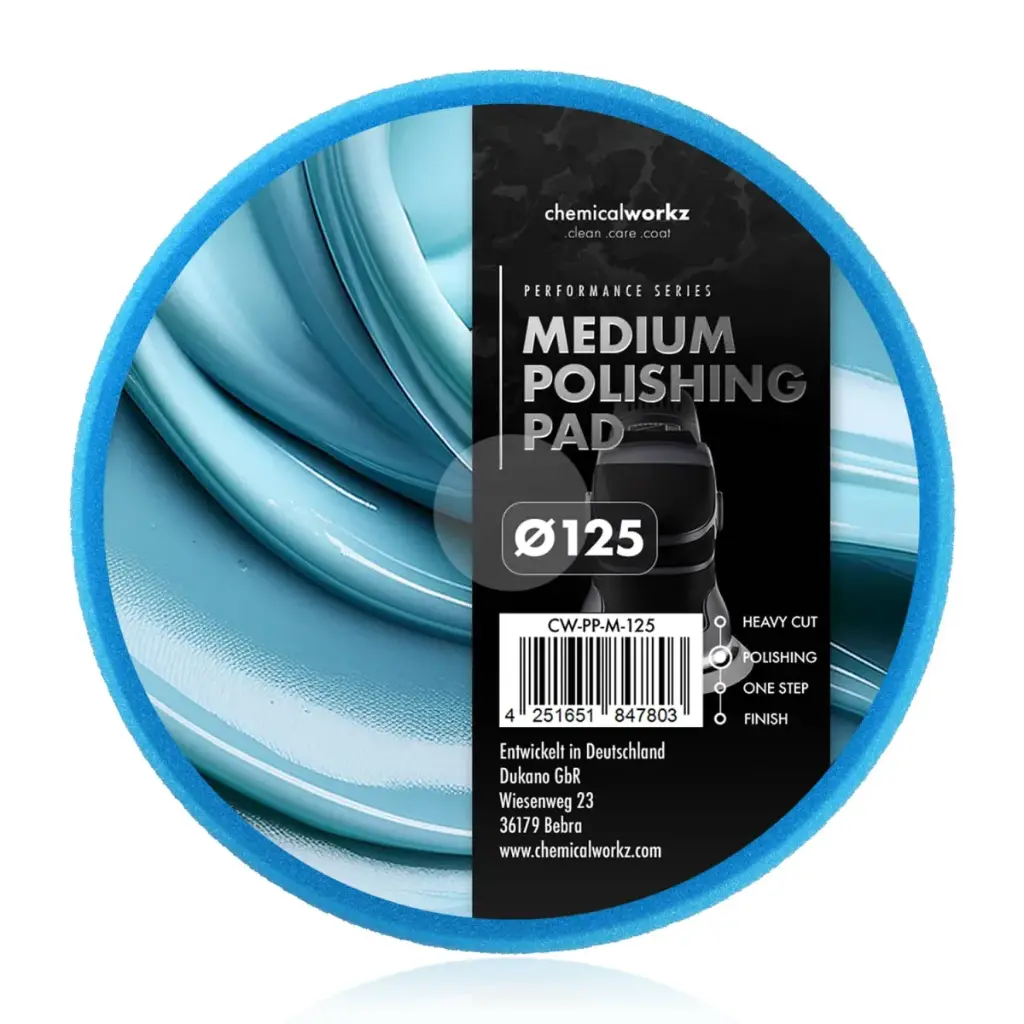 CHEMICALWORKZ MEDIUM POLISHING PERFORMANCE PAD 125mm