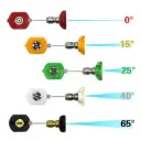 MAXSHINE PRESSURE WASHER NOZZLES SET QUICK COUPLING Sprauslas