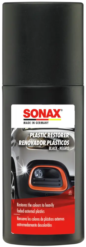 SONAX EXTERIOR PLASTIC RESTORER BLACK 100ml ārējo plastmasas detaļu aizsardzībai un krāsai